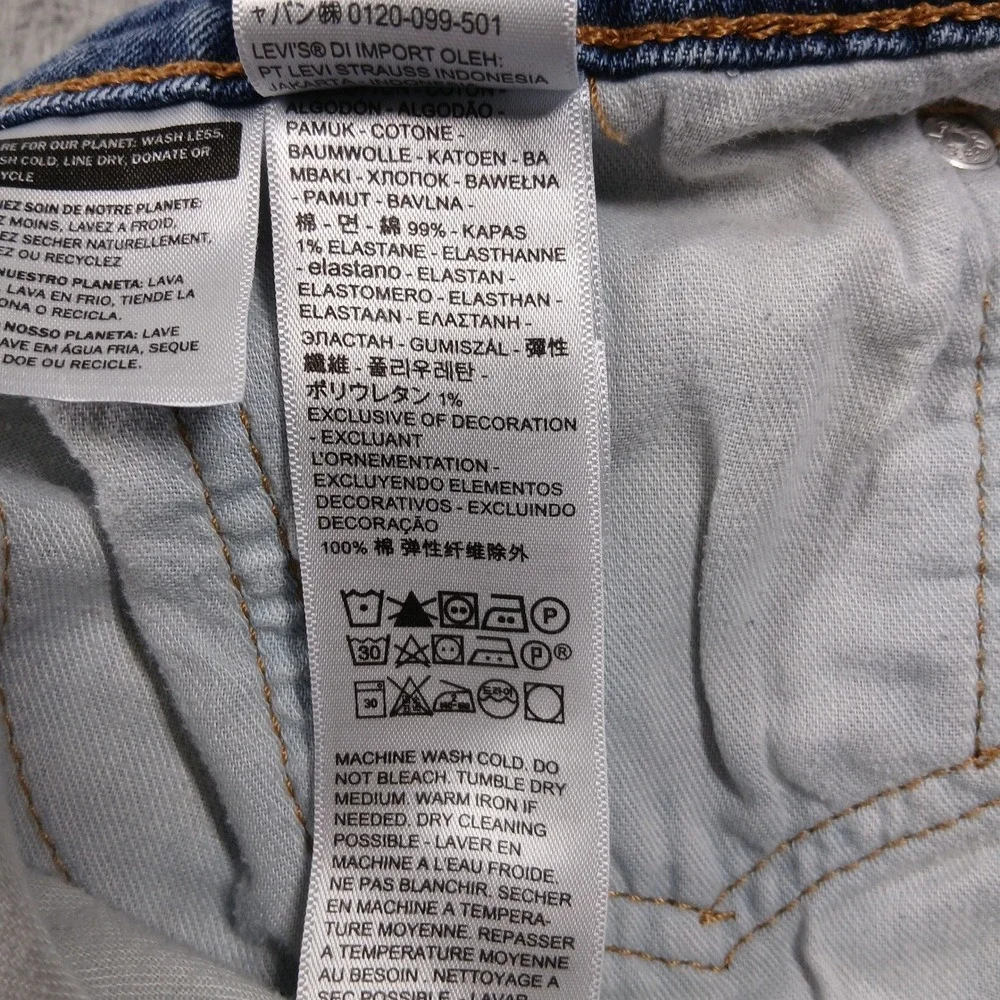 Levi's 511 Slim Fit Jeans‎ Mens 36x29 Medium Wash Blue Denim 04511-1907